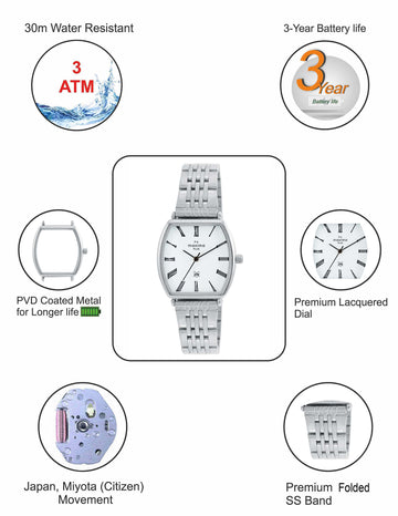 Maxima ATTIVO Women White Dial Analogue Watch - 62700CMLI